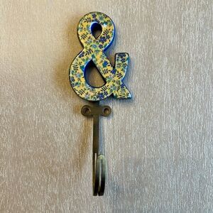 Anthro Liberty Ceramic Wall Hook - Ampersand
